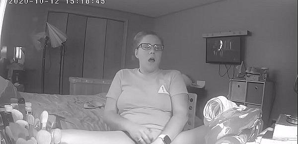  Slutty Teen Skips Homework to Masturbate to Porn Hidden Cam